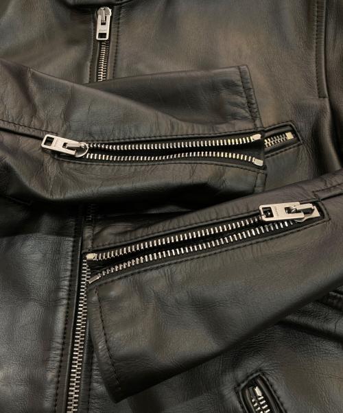 COACH（コーチ）COACH (コーチ) レザー レーサー ブラック サイズ:Mの古着・服飾アイテム