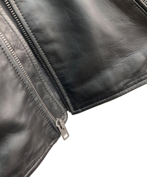 COACH（コーチ）COACH (コーチ) レザー レーサー ブラック サイズ:Mの古着・服飾アイテム