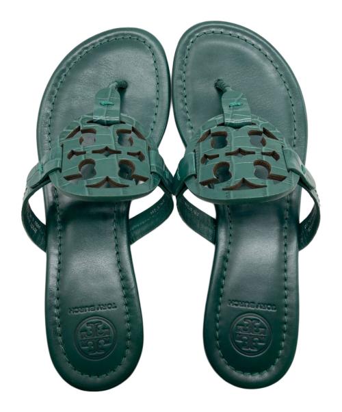 TORY BURCH（トリーバーチ）TORY BURCH (トリーバーチ) MILLER CROCO グリーン サイズ:6の古着・服飾アイテム