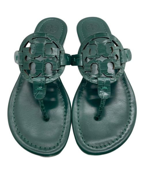 TORY BURCH（トリーバーチ）TORY BURCH (トリーバーチ) MILLER CROCO グリーン サイズ:6の古着・服飾アイテム
