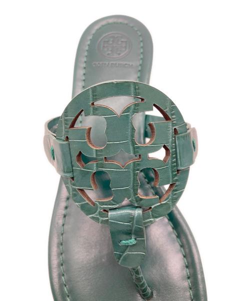TORY BURCH（トリーバーチ）TORY BURCH (トリーバーチ) MILLER CROCO グリーン サイズ:6の古着・服飾アイテム