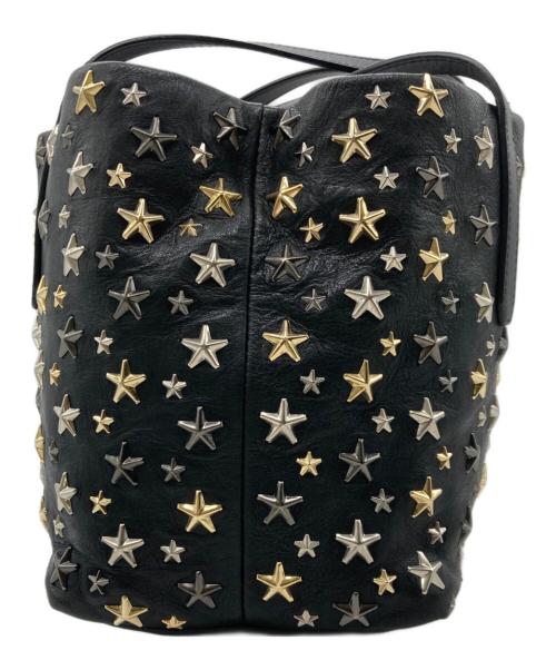JIMMY CHOO（ジミーチュウ）JIMMY CHOO (ジミーチュウ) ソフィアS スタースタッズレザートートバッグ ブラックの古着・服飾アイテム