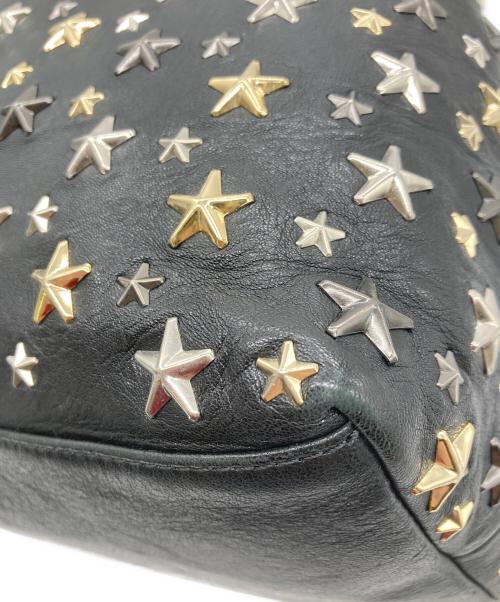 JIMMY CHOO（ジミーチュウ）JIMMY CHOO (ジミーチュウ) ソフィアS スタースタッズレザートートバッグ ブラックの古着・服飾アイテム