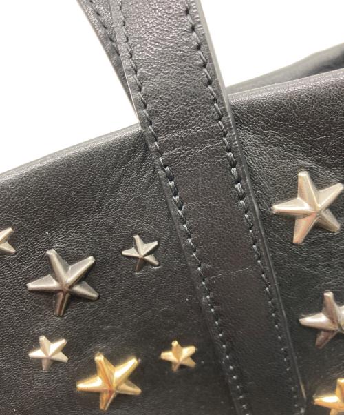 JIMMY CHOO（ジミーチュウ）JIMMY CHOO (ジミーチュウ) ソフィアS スタースタッズレザートートバッグ ブラックの古着・服飾アイテム