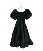 Ameriアメリ）の古着「MEDI REBECCA OFF SHOULDER COLOR DRESS　02410541180」｜ブラック