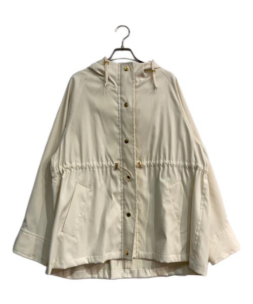 Spick and Span（スピック＆スパン）Spick and Span (スピックアンドスパン) 撥水ツイルフーデッドブルゾン ナチュラル サイズ:38の古着・服飾アイテム