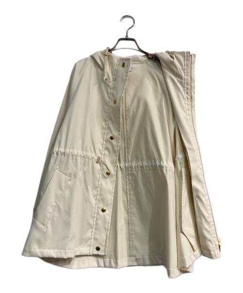 Spick and Span（スピック＆スパン）Spick and Span (スピックアンドスパン) 撥水ツイルフーデッドブルゾン ナチュラル サイズ:38の古着・服飾アイテム