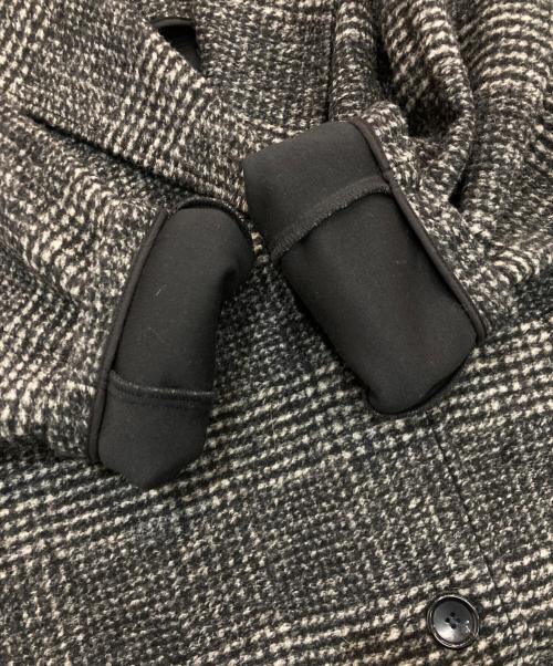 Spick and Span（スピック＆スパン）Spick and Span (スピックアンドスパン) Wスライバーチェックハーフコート　23-020-200-2040-4-0 ブラック×グレー サイズ:36の古着・服飾アイテム