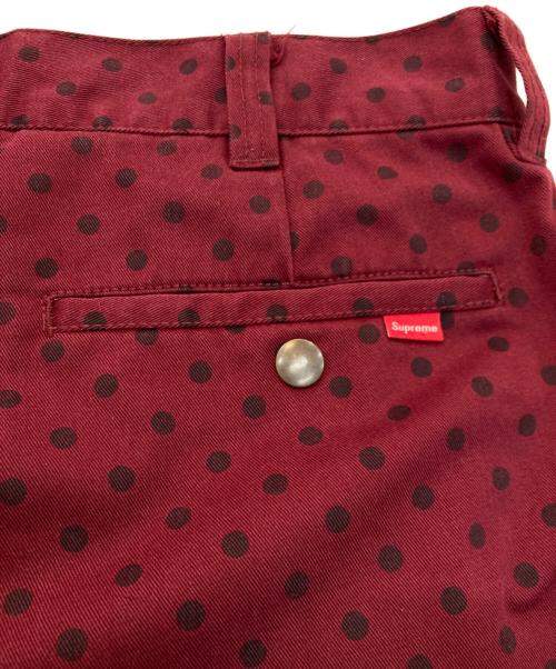 SUPREME（シュプリーム）SUPREME (シュプリーム) Work Pants polka dot レッド サイズ:32の古着・服飾アイテム