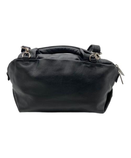 ear PAPILLONNER（イアパピヨネ）ear PAPILLONNER (イアパピヨネ) 2WAYレザーバッグ ブラックの古着・服飾アイテム