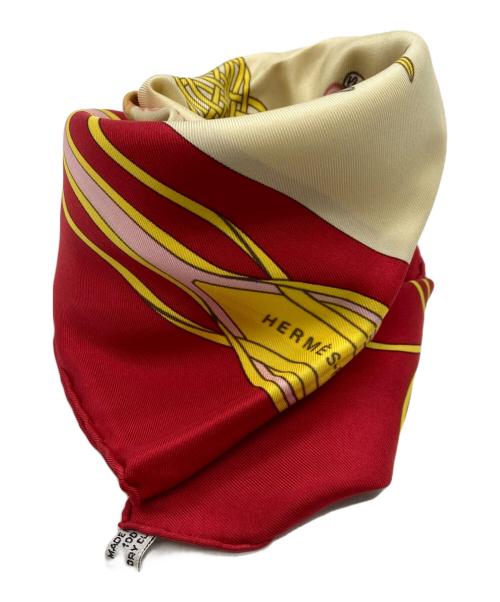 HERMES（エルメス）HERMES (エルメス) Les Fantaisies du Roy レッド×イエローの古着・服飾アイテム