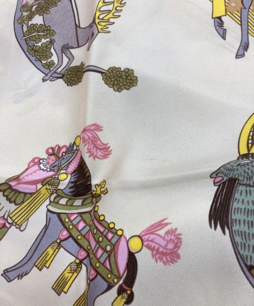 HERMES（エルメス）HERMES (エルメス) Les Fantaisies du Roy レッド×イエローの古着・服飾アイテム