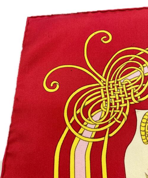 HERMES（エルメス）HERMES (エルメス) Les Fantaisies du Roy レッド×イエローの古着・服飾アイテム