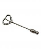 TIFFANY & Co.ティファニー）の古着「オープンハートピンブローチ」｜シルバー