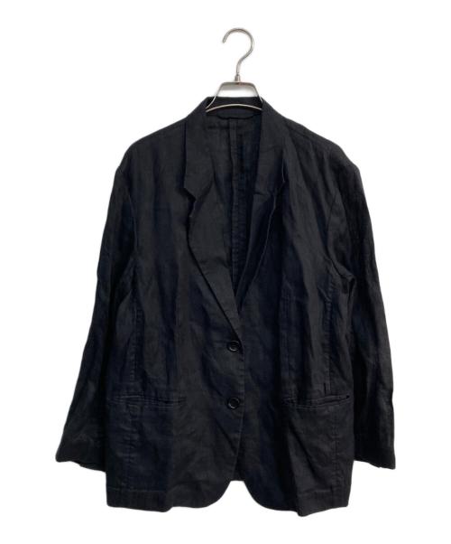 JOURNAL STANDARD（ジャーナルスタンダード）JOURNAL STANDARD (ジャーナルスタンダード) リネン SB-2B ジャケット 25SS　25010400801010 ブラック サイズ:Freeの古着・服飾アイテム