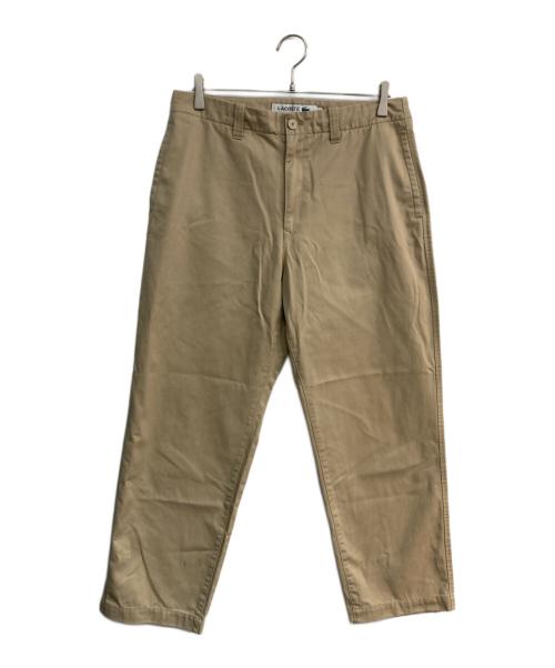 LACOSTE（ラコステ）LACOSTE (ラコステ) イージーワイドチノパンツ　HH005J ベージュ サイズ:33の古着・服飾アイテム