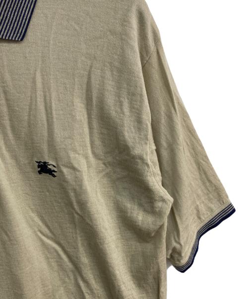 Burberry's（バーバリーズ）Burberry's (バーバリーズ) ニットポロシャツ　BBV31-265 ベージュ サイズ:Lの古着・服飾アイテム