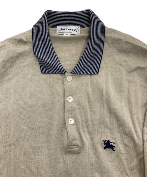Burberry's（バーバリーズ）Burberry's (バーバリーズ) ニットポロシャツ　BBV31-265 ベージュ サイズ:Lの古着・服飾アイテム