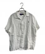 POLO RALPH LAURENポロ・ラルフローレン）の古着「半袖リネンシャツ」｜ホワイト