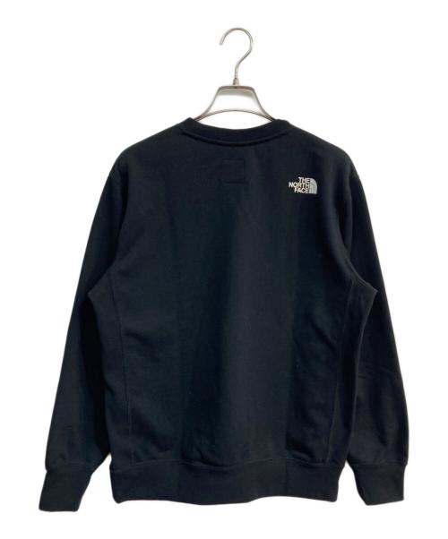 THE NORTH FACE（ザ ノース フェイス）THE NORTH FACE (ザ ノース フェイス) ロゴクルーネックスウェット　NT12038 ブラック サイズ:Mの古着・服飾アイテム