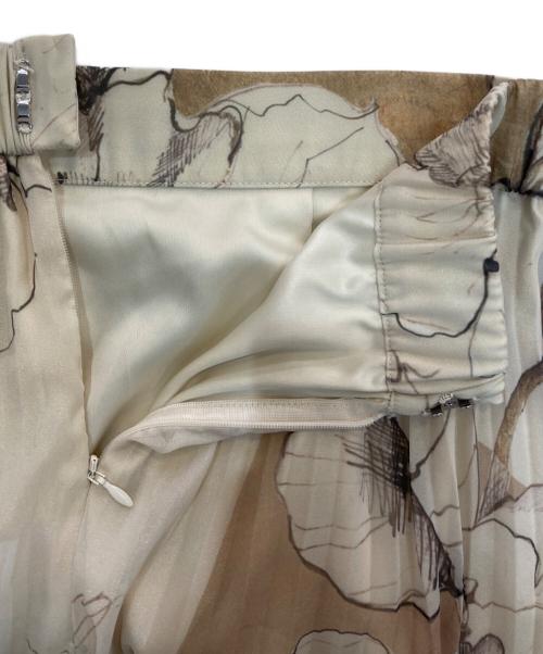 Ameri（アメリ）AMERI (アメリ) HOLLY VINTAGE PLEATS SKIRT　0202094120 ベージュ サイズ:Mの古着・服飾アイテム