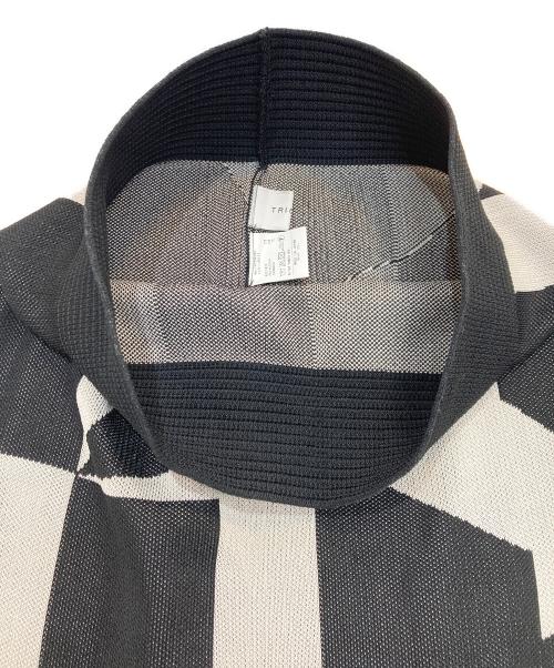 TRICOTE（トリコテ）TRICOTE (トリコテ) Adam et Rope (アダム エ ロペ) 別注JQ ニットスカート ブラック×ホワイト サイズ: LADIESの古着・服飾アイテム