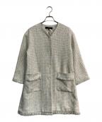 ReFLEcTリフレクト）の古着「ファンシーツイードライティコート 101-96250」｜ベージュ