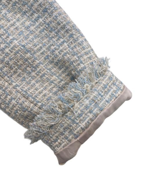 ReFLEcT（リフレクト）Reflect (リフレクト) ファンシーツイードライティコート 101-96250 ベージュ サイズ:M 未使用品の古着・服飾アイテム