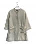 Reflect（リフレクト）の古着「ファンシーツイードライティコート 101-96250」｜ベージュ