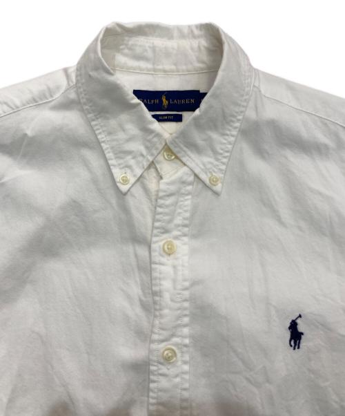 RALPH LAUREN（ラルフローレン）RALPH LAUREN (ラルフローレン) 半袖シャツ ホワイト サイズ:Mの古着・服飾アイテム