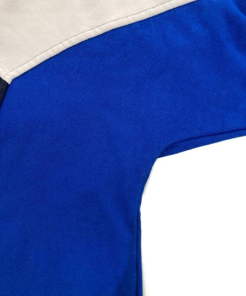 LAUREN RALPH LAUREN（ローレンラルフローレン）LAUREN RALPH LAUREN (ローレンラルフローレン) ハーフジップスウェット ネイビー×ブルー サイズ:Mの古着・服飾アイテム