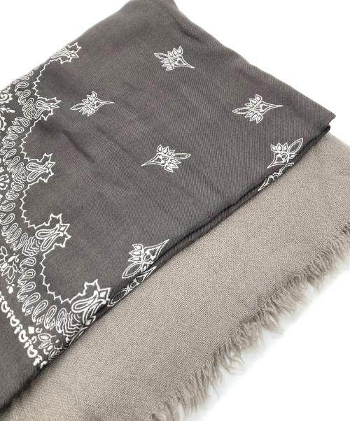 destin（デスティン）destin (デスティン) 140 PAISLEY CASHMEREストール ブラウンの古着・服飾アイテム