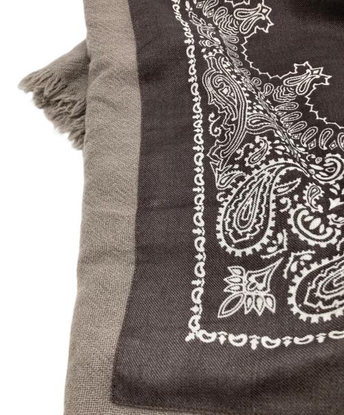 destin（デスティン）destin (デスティン) 140 PAISLEY CASHMEREストール ブラウンの古着・服飾アイテム