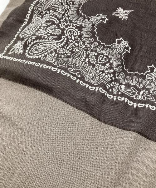 destin（デスティン）destin (デスティン) 140 PAISLEY CASHMEREストール ブラウンの古着・服飾アイテム