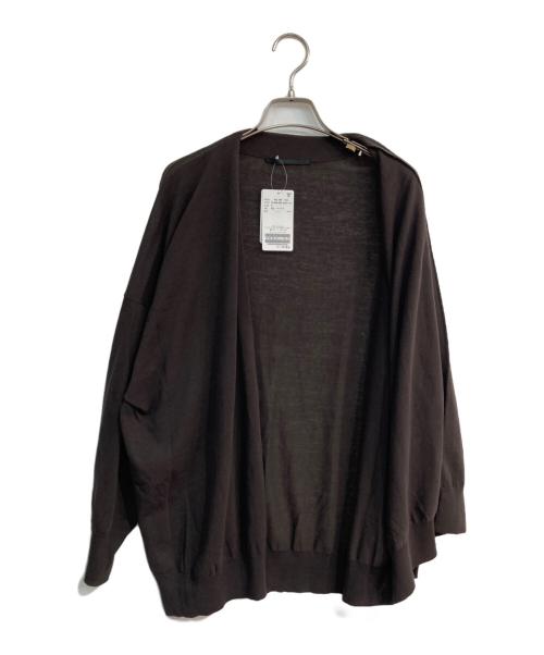 AP STUDIO（エーピーストゥディオ）AP STUDIO (エーピーストゥディオ) ドライコットンカーディガン　	25SS 　25080586221010 ブラウン サイズ:Free 未使用品の古着・服飾アイテム