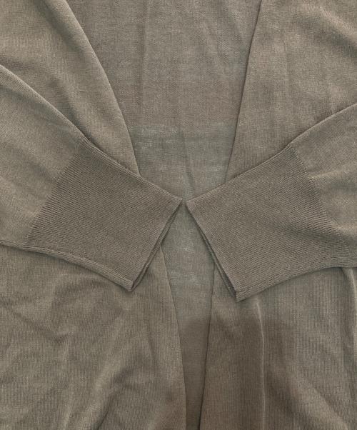 AP STUDIO（エーピーストゥディオ）AP STUDIO (エーピーストゥディオ) ドライコットンカーディガン 25080586221010 カーキ サイズ:Free 未使用品の古着・服飾アイテム