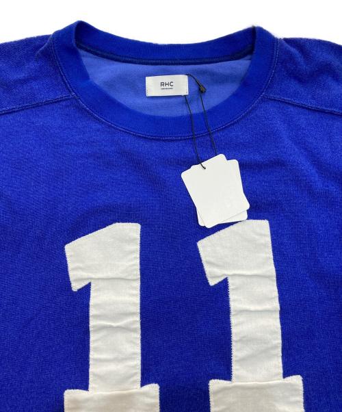 RHC Ron Herman（アールエイチシー ロンハーマン）RHC Ron Herman (アールエイチシー ロンハーマン) ナンバリングロングスリーブティー　4110900466 ブルー サイズ:XS 未使用品の古着・服飾アイテム