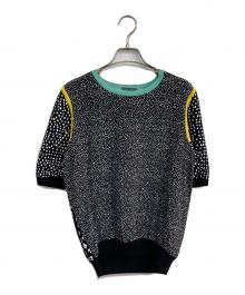 MaxMara（マックスマーラ）の古着「ビスコースクレープニット　13611412」｜ブラック