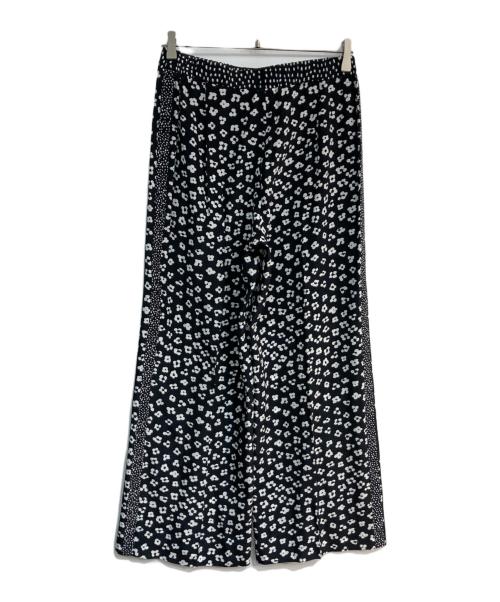 MaxMara（マックスマーラ）MaxMara (マックスマーラ) 花柄シルクパンツ　11310612 ブラック サイズ:42 未使用品の古着・服飾アイテム