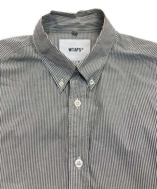 WTAPS（ダブルタップス）WTAPS (ダブルタップス) BROADCLOTH.TEXTILE.PROTECT　232GWDT-SHM03 ホワイト×グレー サイズ:02の古着・服飾アイテム
