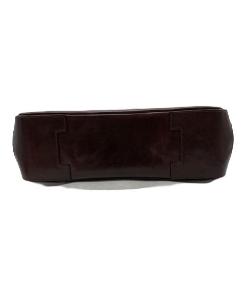 HIROFU（ヒロフ）HIROFU (ヒロフ) レザーハンドバッグ ブラウンの古着・服飾アイテム