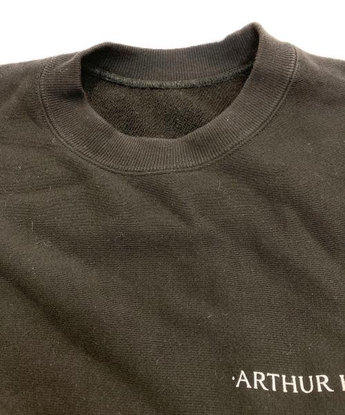 arthur hope del moon（アーサーホープデルムーン）ARTHUR HOPE DEL MOON (アーサーホープデルムーン) クルーネックスウェット ブラック サイズ:Mの古着・服飾アイテム