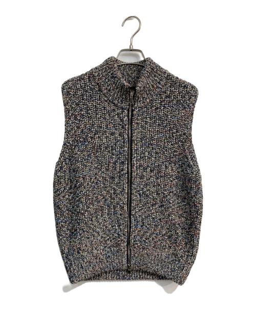 PHOTOCOPIEU（フォトコピュー）PHOTOCOPIEU (フォトコピュー) LOGAN M Front Zip Vest　221LGM グレー サイズ:36の古着・服飾アイテム