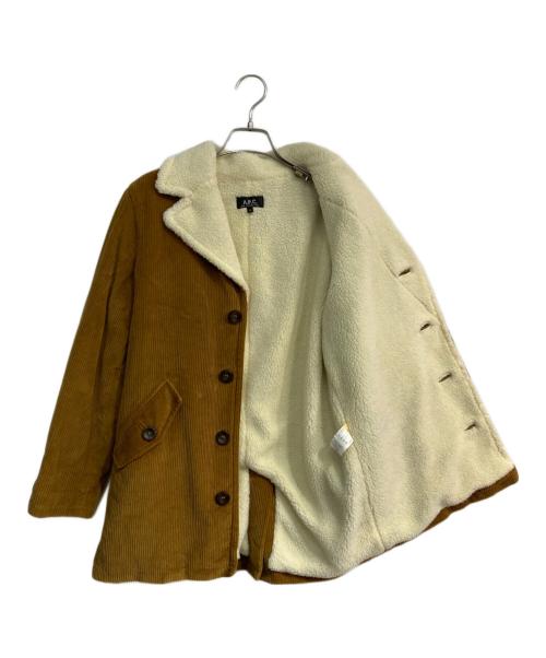 A.P.C.（アーペーセー）A.P.C. (アーペーセー) コーデュロイボアジャケット　23111-20201 ブラウン サイズ:Sの古着・服飾アイテム