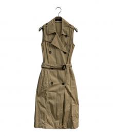 TODAYFUL（トゥデイフル）の古着「ノースリーブトレンチコート　11610001」｜ブラウン