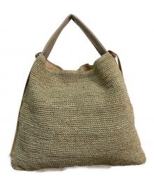 VIOLAd'ORO（ヴィオラドーロ）の古着「アバカワンショルダーバッグ」｜ブラウン