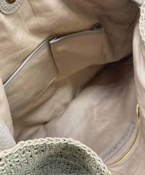 VIOLAd'ORO（ヴィオラドーロ）VIOLAd'ORO (ヴィオラドーロ) アバカワンショルダーバッグ ブラウンの古着・服飾アイテム