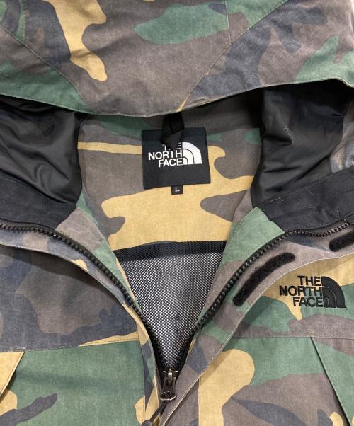 THE NORTH FACE（ザ ノース フェイス）THE NORTH FACE (ザ ノース フェイス) Novelty Scoop Jacket　NP61645 グリーン×ブラウン サイズ:Lの古着・服飾アイテム