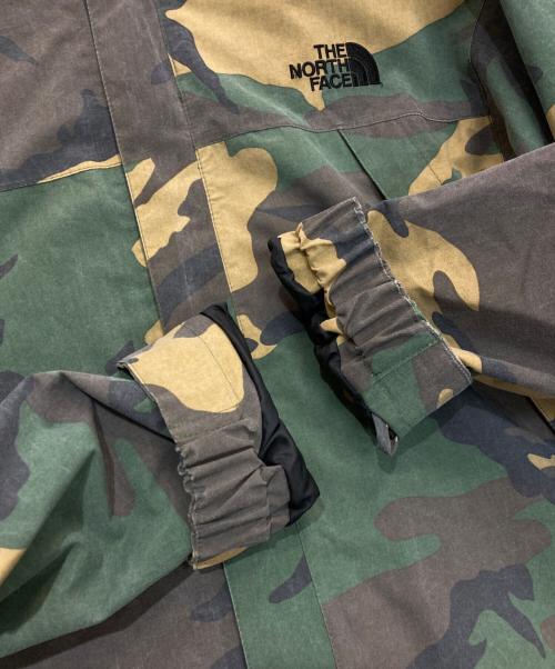 THE NORTH FACE（ザ ノース フェイス）THE NORTH FACE (ザ ノース フェイス) Novelty Scoop Jacket　NP61645 グリーン×ブラウン サイズ:Lの古着・服飾アイテム