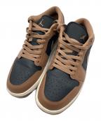 NIKEナイキ）の古着「AIR JORDAN 1 LOW」｜ブラック×ブラウン